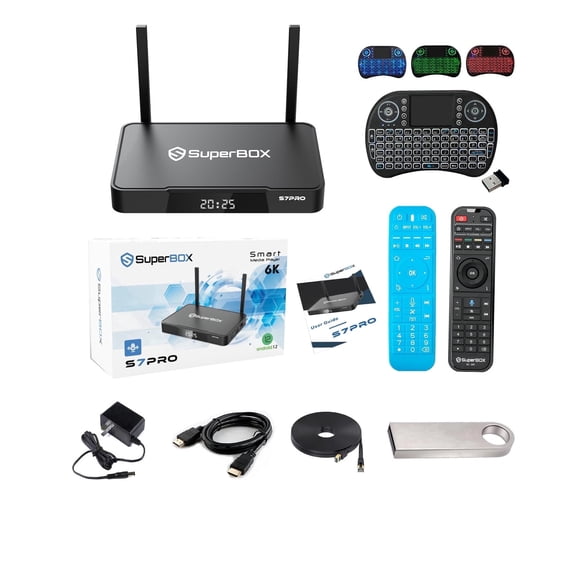 S7 Pro 2026 TV Box Newest Version Superbox 4GB RAM 32GB Fully Loaded