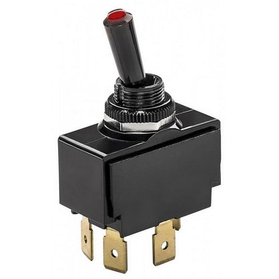 S7051C On -Off-Mom Lighted Tip Toggle Switch