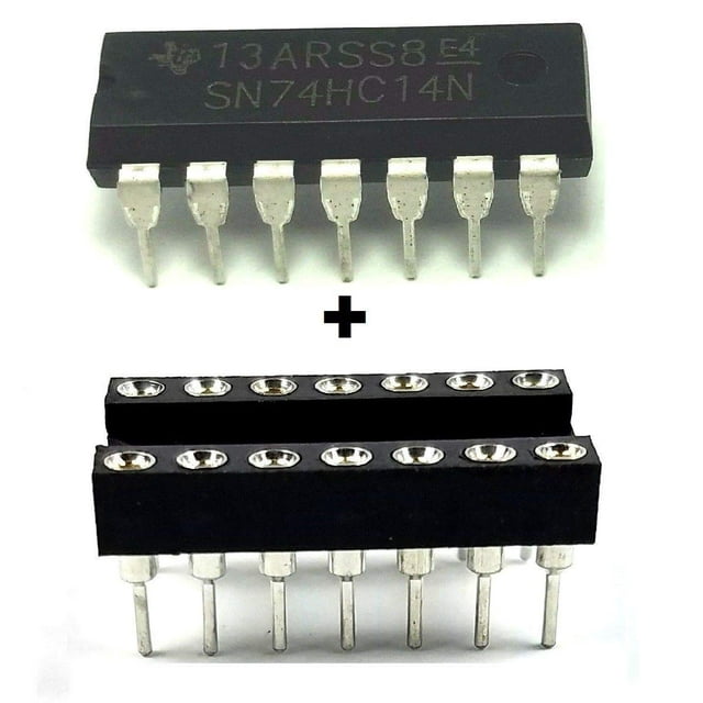 S74HC14 74HC14 Hex SchmittTrigger Iverters DIP14 IC & DIP Sockets