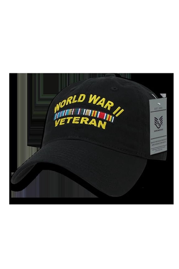 S78-WWV-BLK Relaxed Cotton WWV Caps - Black