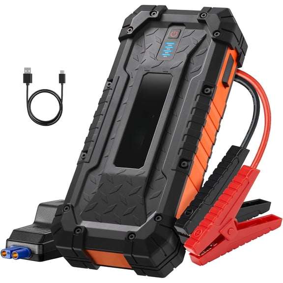 S8 Ultra 4000A Car Jump Starter, Jump Box up to All Gas Engines & 12L Diesel, 12V Portable Power Bank with USB/Type-C Ports, 3 Modes LED Flashlight, Auto Battery Booster with Jumper Cable