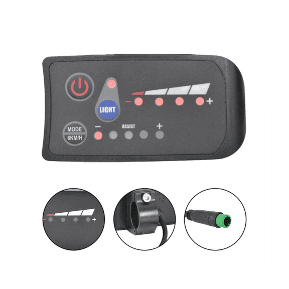 S810 E-Bike Meter LED Display 48V IP65 UART Protocol for Electric Bike Electric Bicycle Meter 6PIN