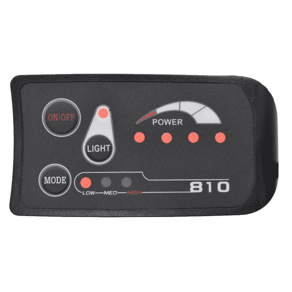 S810 E-Bike Meter LED Display IP65 36V UART for Electric Bike Electric Bicycle Meter(SM 5+2PIN)