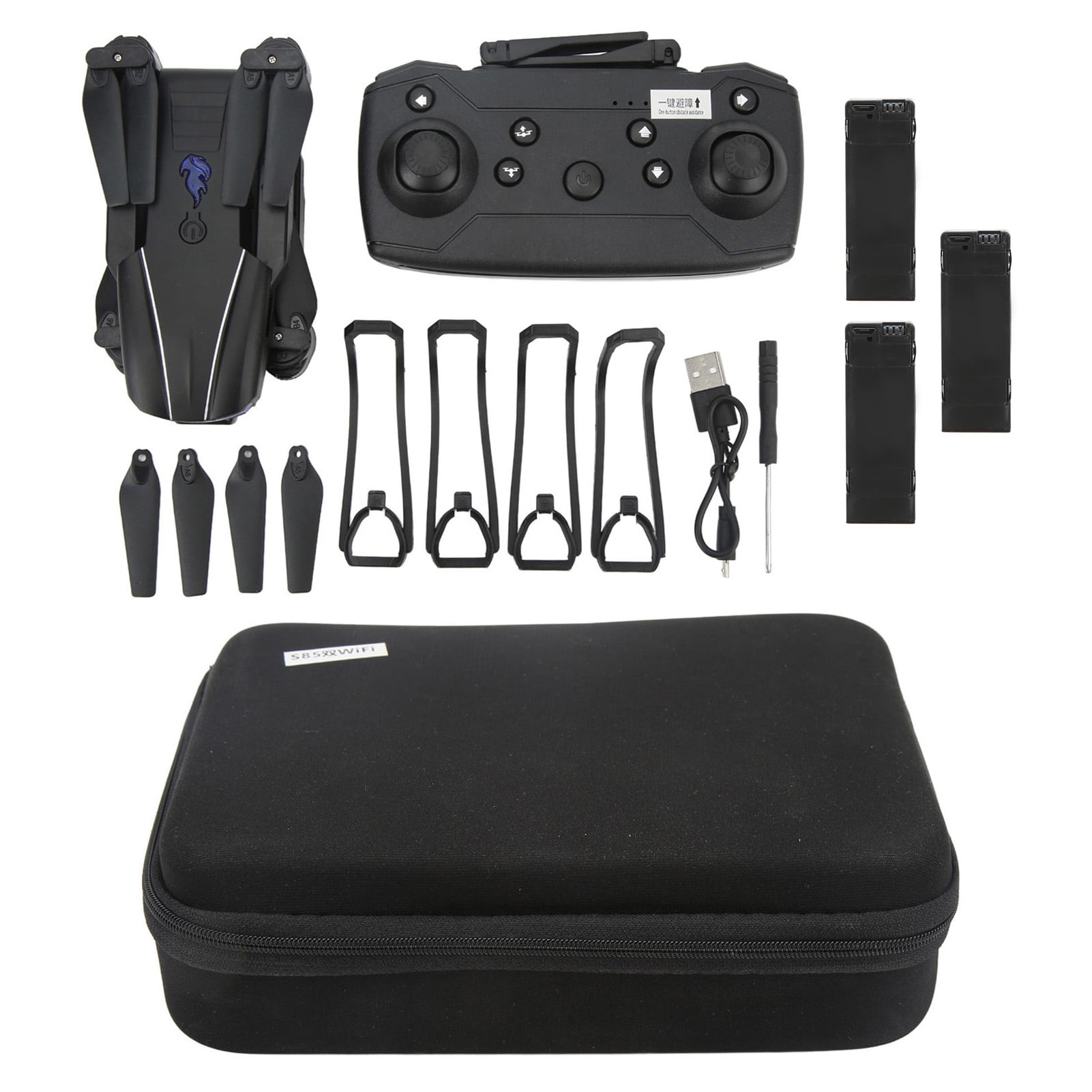 S85 RC Drone 3 Side Obstacle Avoidance Folding 4 Axle Aircraft 4K HD