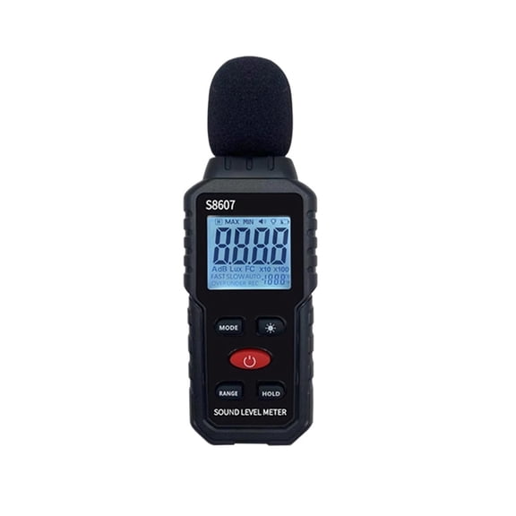 S8607 Digital 30~130dB Decibelimeter dB Meter Sound Level Meter Measure Sound Noise Level Decibel Meter 0.1dB Professional Sound
