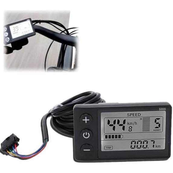 LCD-S866 elektrische fiets LCD-scherm meter 24v 36v 48v E-bike