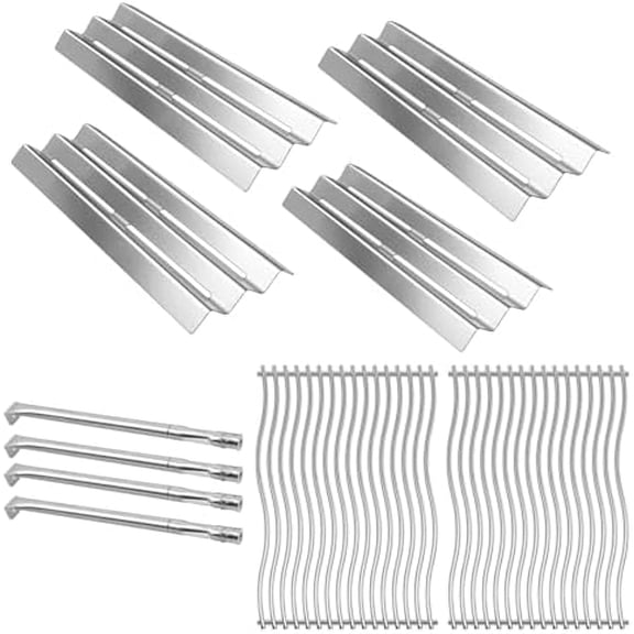 S8C011 Stainless Steel Cooking Grid Grates, Heat Plate and Grill Burner Tube Replacement Parts for Napoleon Gas Models LEX485/605/730 LE LD485 Series Grills S81001$$Garden & Patio