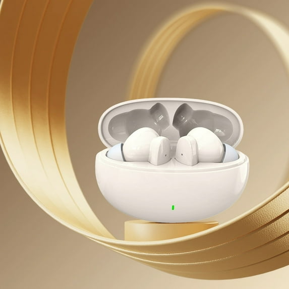 S90 Bluetooth 5.3 Earbuds with Copper Ring Speaker, 24H Battery Life and Intelligent Touch Control for In-Ear Stereo Sound in Gaming, Calls and Music Streaming