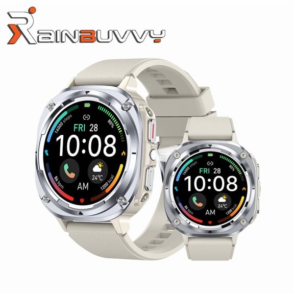 S90M Smart Watch 1.39" Round Screen Bluetooth Call IP68 Waterproof 430mAh Battery for Android iOS Silver