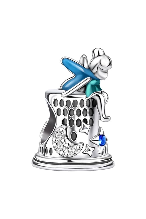 S925 Elf Tinker Bell Celestial Thimble Charm for Women Moment Charm Bracelets