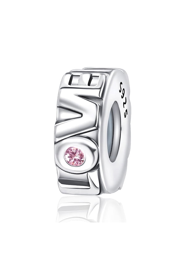 S925 Love Script Stopper Charm for Women Moment Charm Bracelet