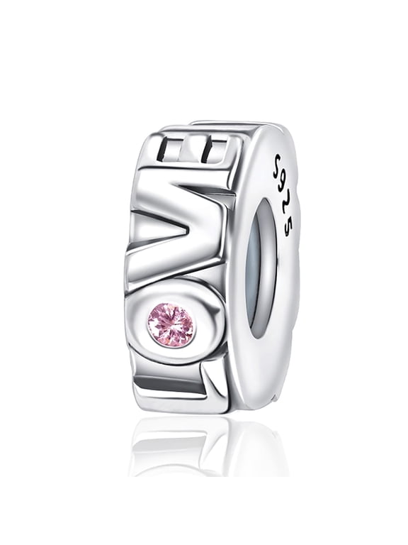 S925 Love Script Stopper Charm for Women Moment Charm Bracelet