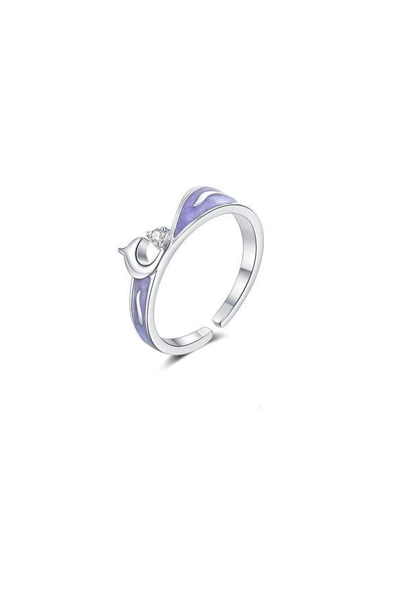 S925 Silver A Pair Of Small Design Sense Simple Men And Women Ring