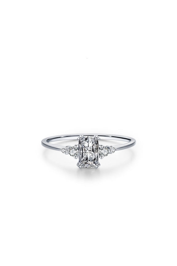 S925 Silver Classic Cut 1 Carat Ring