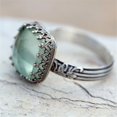 thumbnail image 1 of S925 Silver Color Natural Moonstone Ring for Women Gemstone Silver Color 925 Jewelry Rings, 1 of 1
