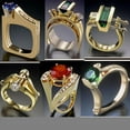 thumbnail image 1 of S925 Silver Color Pure Gemstone Topaz Ring for Women Hip Hop Fine Jewelry Silver 925 Jewelry Rings, 1 of 2