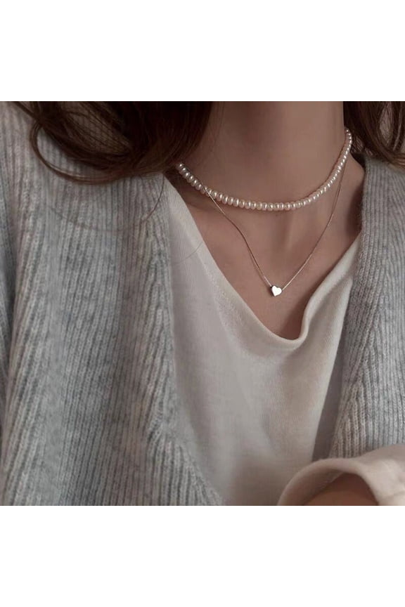 S925 Silver Dainty Heart Necklace - Shanali Jewelry