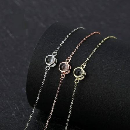 S925 Silver Language Projection Bracelet