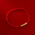 thumbnail image 1 of S925 Silver Plated Gold Partysu Red Rope Bracelet, 1 of 2