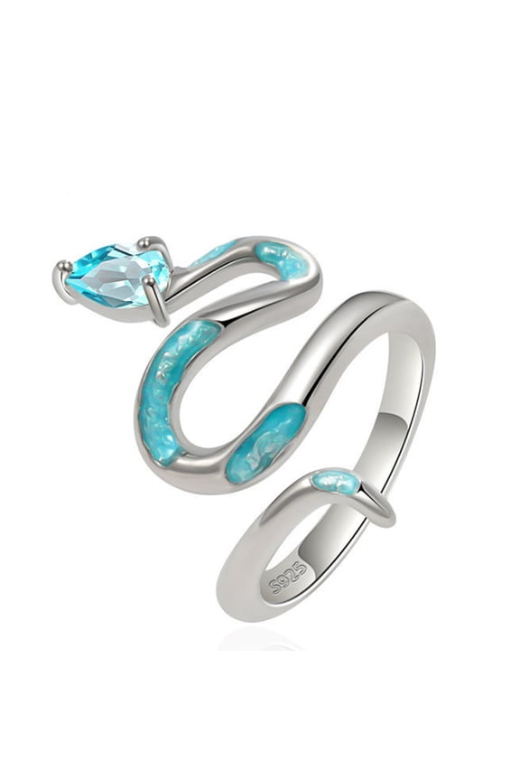 S925 Silver Women's Snake-shaped Ring - Everyday Wear - Gift - Fashion Jewelry