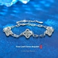 thumbnail image 1 of S925 Sterling Silver Clover Bracelet Does Not Fade, 1 of 2