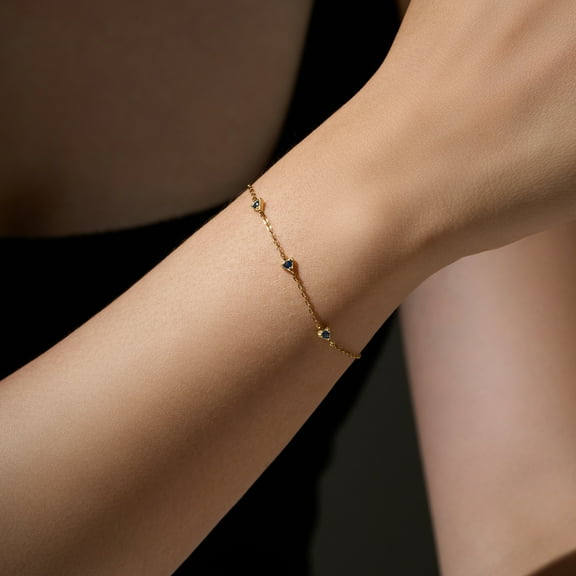 S925 Sterling Silver Diamond All-match Twin Bracelet