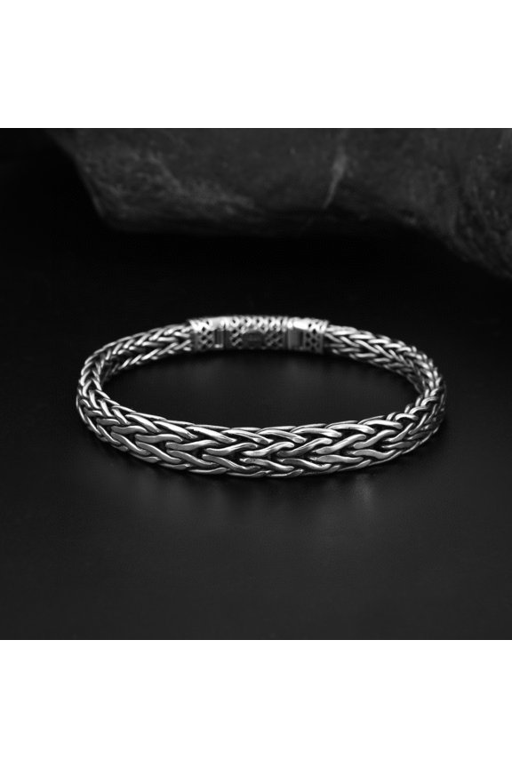 S925 Sterling Silver Fashion Hand Weaving Bracelet
