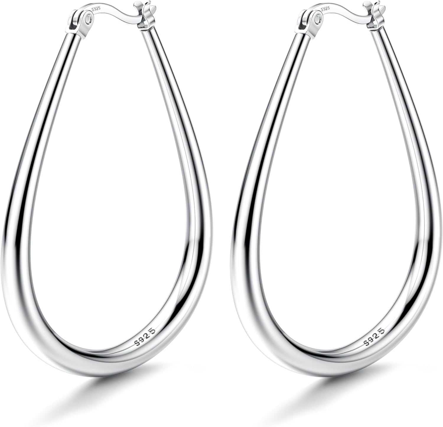 Hypoallergenic Earrings Lightweight Silver Hoops Thin Silver Hoops
