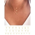 thumbnail image 1 of S925 Sterling Silver Initial Letters Mini Necklace 14K Gold Plated Personalized 26 A-Z Alphabet Pendant Mini Necklace Valentine's Jewelry Gift, 1 of 5