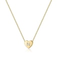 thumbnail image 1 of S925 Sterling Silver Initial Necklaces for Women, Dainty Hypoallergenic Sterling Silver Cubic Zirconia Initial Heart Necklace for Women Jewelry Gifts, 1 of 6