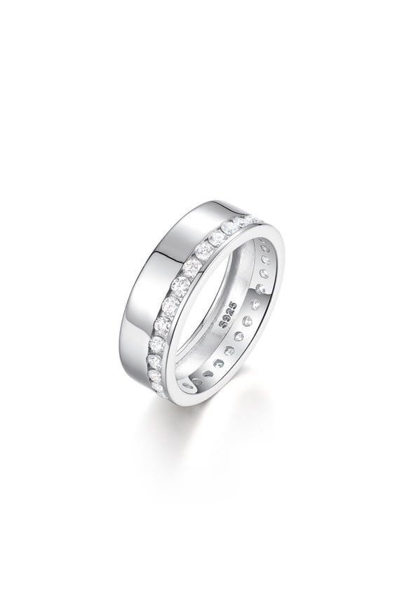 S925 Sterling Silver Moissanite Ring: Hypoallergenic, Tarnish-Resistant, Unisex Stylish Jewelry with Simple Exquisite Design – Understated Luxury Gift for Women & Men