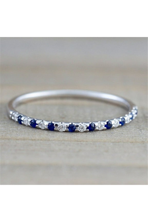 S925 Sterling Silver Real Natural Sapphire Ring Engagement Wedding Jewelry for Women Anillo Bizuteria Bijoux Jewellery Ring