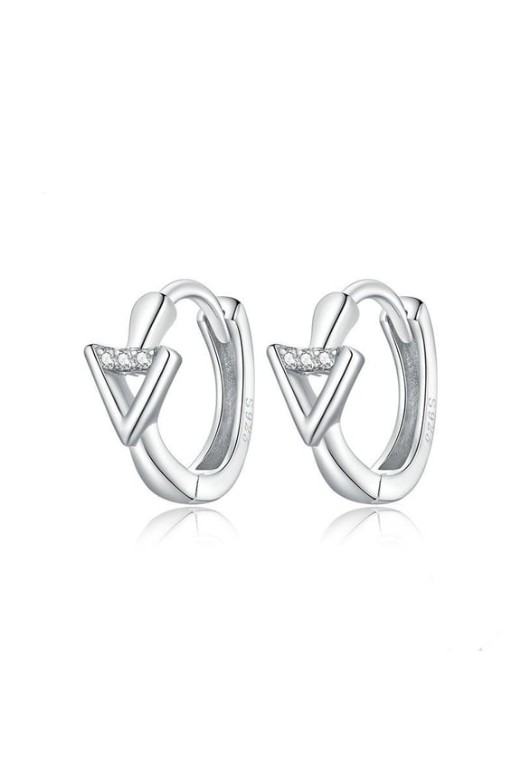 S925 Sterling Silver Small Circle Earrings Set, Hypoallergenic Star and Flower Combination Stud Earrings for Women