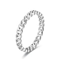 thumbnail image 1 of S925 Sterling Silver Sweet Heart Cutout Ring, 1 of 5