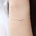 thumbnail image 1 of S925 Sterling Silver Women's Bracelet Micro Zircon Inlaid Simple, 1 of 2