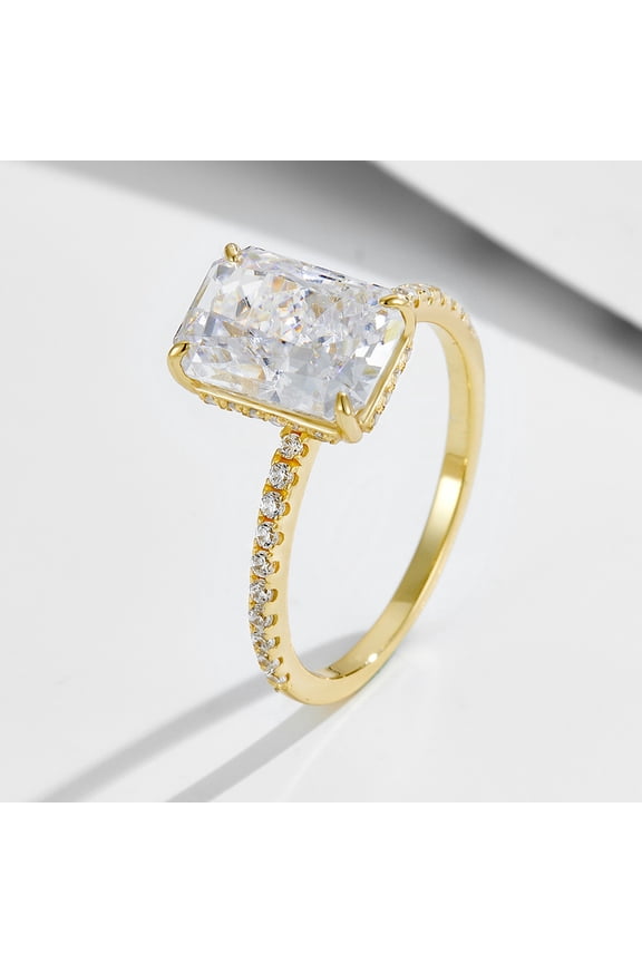 S925 sterling silver diamond set ring combination ring