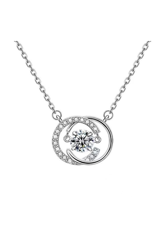 S925 sterling silver double C flexible necklace for women, simple and light luxury collarbone chain niche design high-end necklace decoration