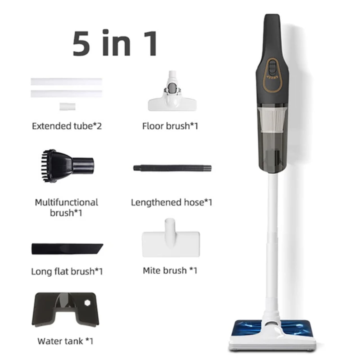 S9D2 5in1 Car Handheld Wireless Vacuum Cleaner Sweeper
