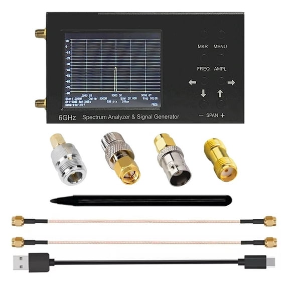 SA 6G Handheld Digital Spectrum Analyzer Signal Generator 35-6200Mhz For 3G 4G LTE CDMA DCS GSM GPRS GLONASS ,Accurate Testing