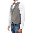 thumbnail image 1 of SA Hybrid Fit Tweed Collared Vest, Grey, 1 of 3