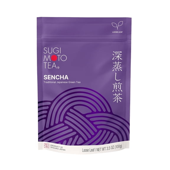 SUGIMOTO Green Tea Loose Leaf, Gluten-Free, Vegan, 1 Pack, 3.5 oz