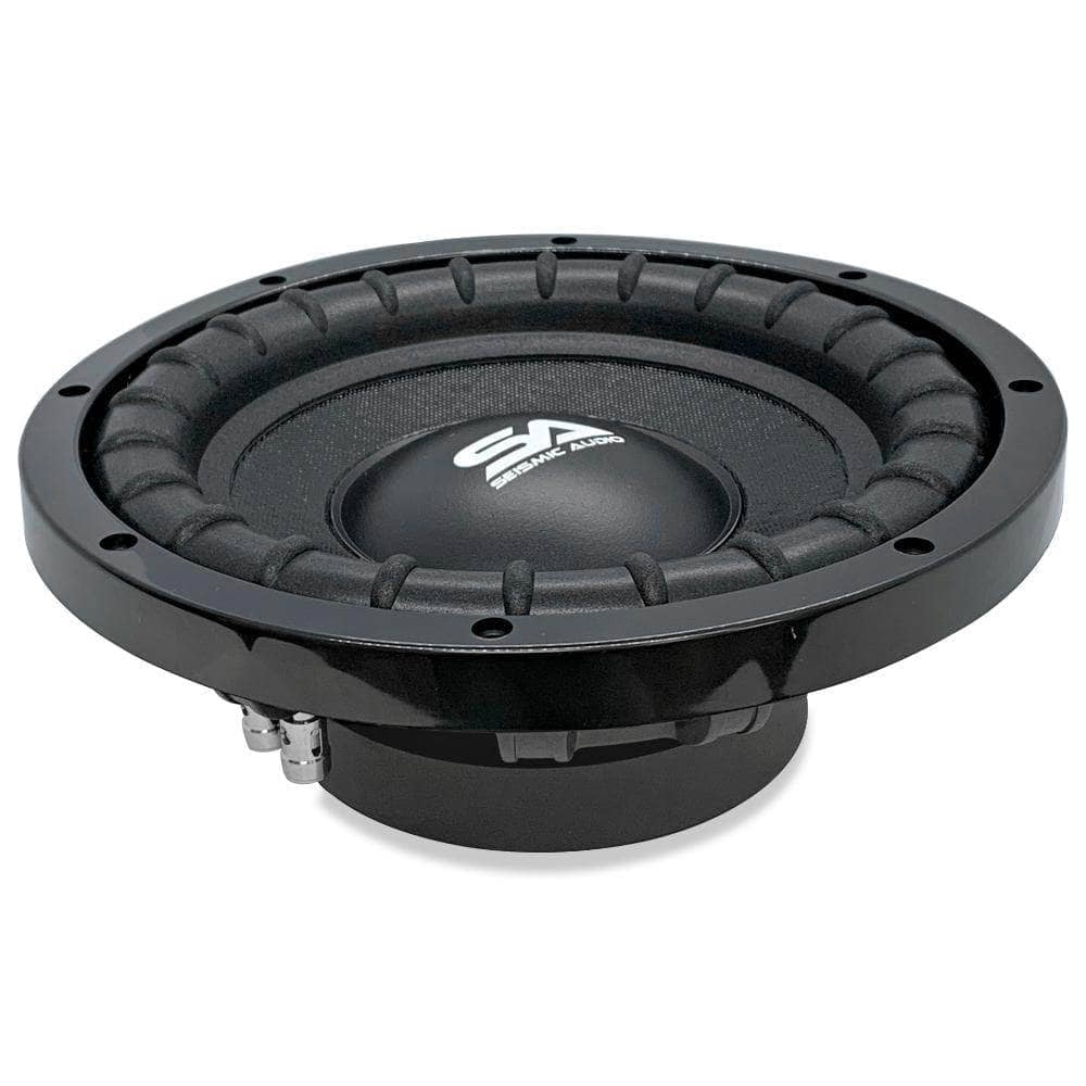 SASBL104 10 Inch Dual 4 Ohm Slim Mount Car Audio Subwoofer 400 Watts