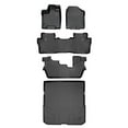 thumbnail image 1 of SA0200-B0200-C0200-D0200 Custom Fit 3 Rows Behind 2nd Row Floor Mats & Cargo Liner Set - 8 Passenger Model for 2016-2021 Honda Pilot, Black, 1 of 1