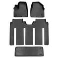 thumbnail image 1 of SA0203-B0239-E0203 Custom 2 Rows Behind 3rd Row Floor Mats & Cargo Liner Set - 7 Passenger Model Only for 2015-2021 Kia Sedona, Black, 1 of 1