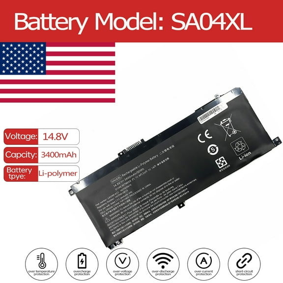 SA04XL Battery for HP Envy X360 15-ds000 17M-CG 15-M SA04 15-DR 15-DS 15-FE 15-dr1011dx 15-dr0000na 15-dr000 DR0002NG dr1012dx 15-FE0013DX(GRD A)(DD14),15 HSTNN-0B1F 15-DR