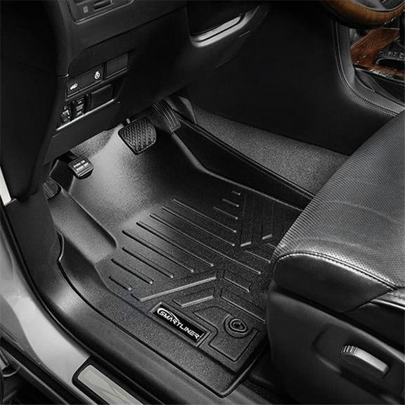 SA0581-B0581-C0581-D0581 Custom Fit All 3 Row Floor Mats & Cargo Liner Behind 2nd Row Set for 2022-2023 Acura MDX, Black