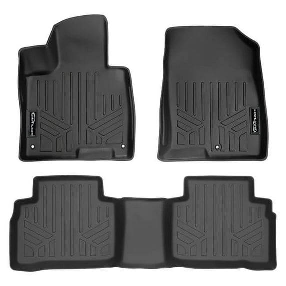 SA0603-B0555-D0603 All Weather Custom Fit Black 2 Row Floor Mats & Cargo Liner Set for 2023 Kia Sportage