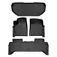 thumbnail image 1 of SA0615-B0615-F0615 All Weather Black 2 Row Floor Mat Liner Set & Front Trunk Liner for 2022-2023 Rivian R1T, 1 of 1