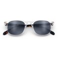 thumbnail image 1 of SA106 Classic Mens Square Sunglasses with Lightweight Frame and UV400 Polycarbonate Lenses Clear Tortoise Frame - Black Lens, 1 of 6