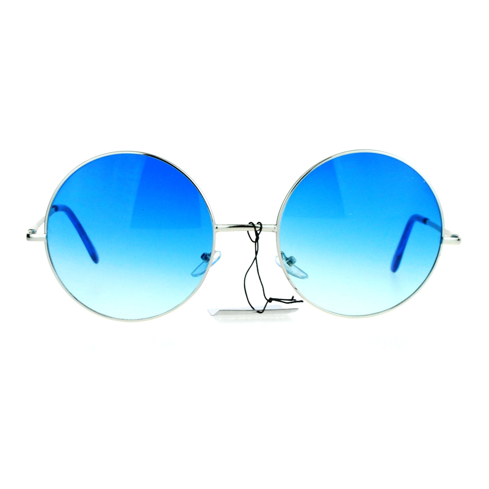 SA106 Hippie Oceanic Gradient Large Circle Lens Sunglasses Blue Walmart